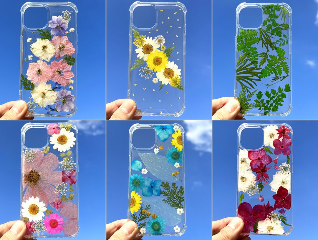 Pressed Flower Phone Case, iPhone 16 15 14 13 12 11 Pro Max