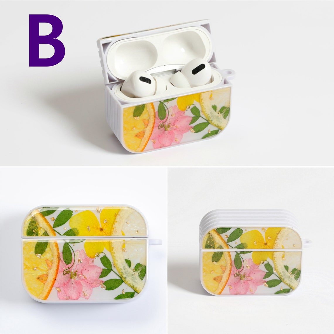 Handmade Pressed Flower Airpod Case Floral Airpods Case Cute Etsy