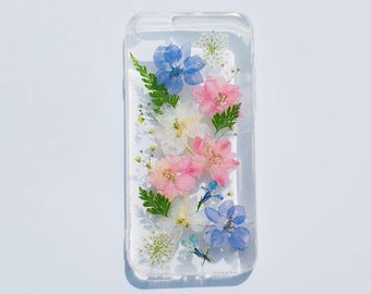 Handmade dried pressed flower phone case, iphone 15 14 13 12 11 pro max xr xs x se 7 8 plus case, samsung galaxy s20 s21 fe s22 s23 s24 case