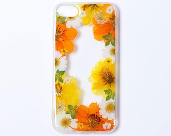 Handmade real dried pressed flower phone case, iphone se x xr xs 11 12 13 14 15 pro max 7 8 plus case, samsung s20 fe s21 s22 s23 s24 case