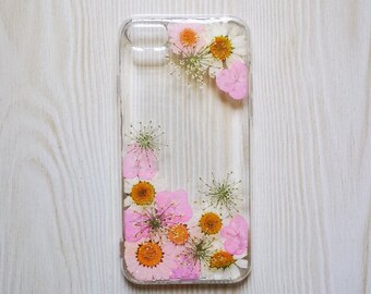 Handmade Pressed Flower phone case,dried flower case, iPhone 6 6s 7 8 Plus case,Samsung galaxy S7 S8 S9 note8 case,LG G7 case,iPhone x case