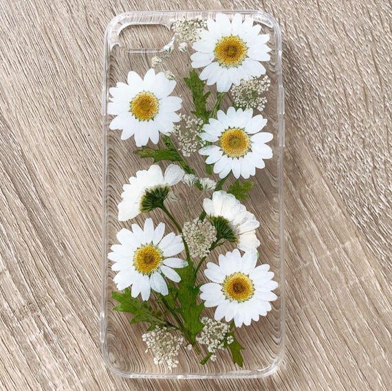 Pressed dried flower daisy floral phone case, google pixel 8 pro case pixel 7 case pixel 6a pixel 5a case pixel 4 xl case pixel 3 case