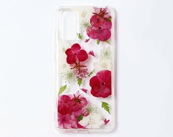 Handmade dried pressed flower phone case, iphone 15 pro max 14 13 12 11 x xr xs se 7 8 plus case, samsung galaxy a53 s20 s21 s22 s23 case