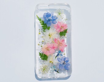 Handmade Pressed Flower phone case,dried flower case, iPhone 6 6s 7 8 Plus case,Samsung galaxy S7 S8 S9 note8 case,LG V30 case,iPhone x case