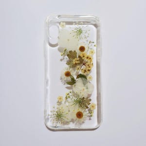 Telefoonhoesje met echte gedroogde bloemhars, iphone x xr xs se 7 8 plus 11 12 13 14 15 pro max, hoesje Samsung Galaxy S20 s21 s22 s23 s24