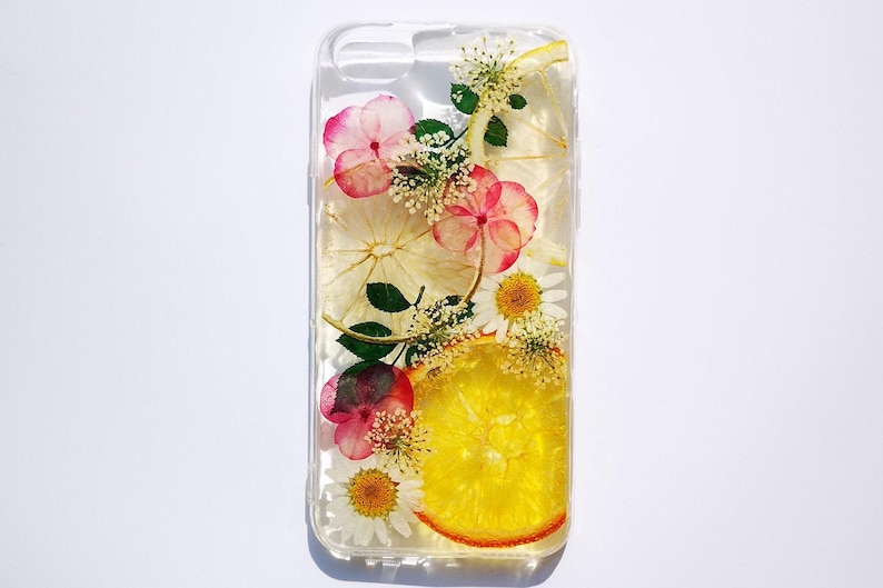 Pressed dried flower lemon fruit phone case, google pixel 10 9 8 pro pixel 7 case pixel 6a case pixel 5 google pixel 4a case pixel 3 xl case image 1