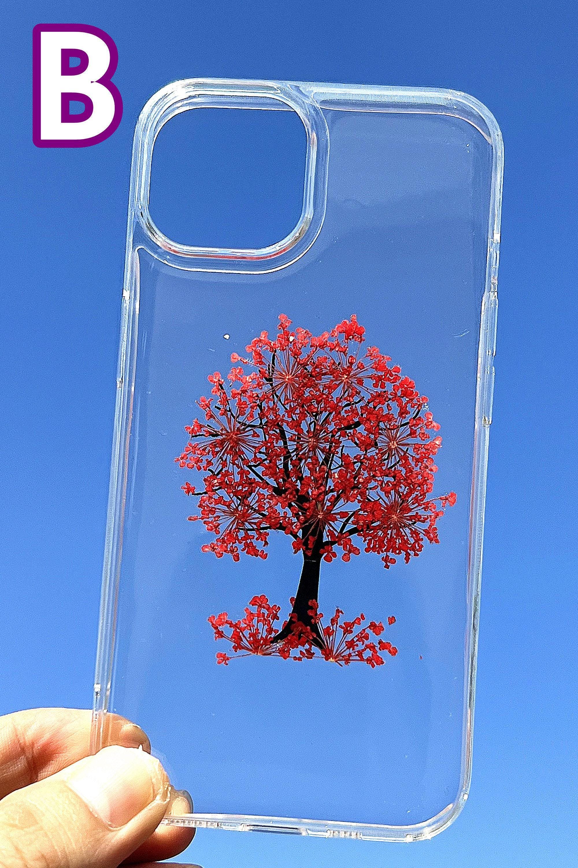 Pressed Dried Flower Tree Phone Case: Real Floral Design - Etsy