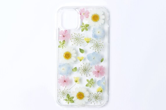 Pressed Flower Phone Case Iphone Se 7 8 Plus X Xr Xs 11 12 13 Etsy
