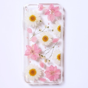 Gepresste Blume Handyhülle, iPhone SE 7 8 x xr xs 11 12 13 14 15 pro max Hülle, Samsung S24 S23 S22 S21 S20 Hülle, Google Pixel 6a 7 8 Pro Hülle