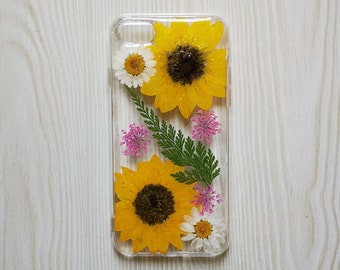 Handmade Pressed Flower phone case,dried flower case, iPhone 6 6s 7 8 Plus case,Samsung galaxy S7 S8 S9 note8 case,LG G7 case,iPhone x case