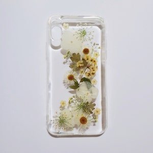 Real dried pressed flower resin phone case, iphone x xr xs se 7 8 plus 11 12 13 14 15 pro max case, samsung galaxy s20 fe s21 s22 s23 case