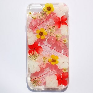 Handmade real dried pressed flower phone case, iphone 11 12 13 14 15 pro max se 7 8 plus xr xs x case, samsung galaxy s23 s22 s21 s20 case