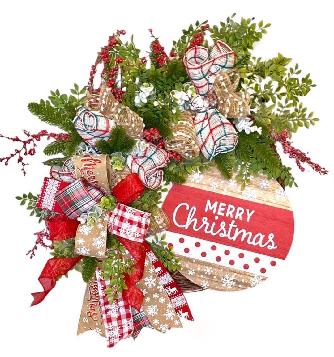 Christmas Wreath Etsy