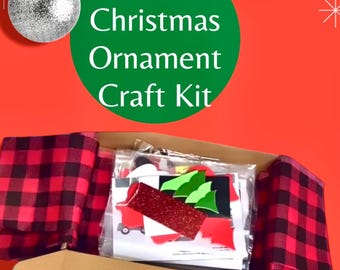 Kids Christmas Ornament Kit, Kids Craft, Christmas Craft, Christmas DIY - makes 5 ornaments