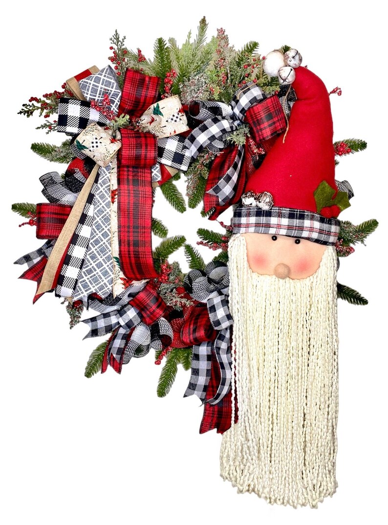 Santa Christmas Wreath 