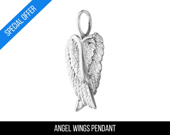 LARGE ANGEL WINGS CHARMS PENDANTS TIBETAN SILVER 70mm TOP QUALITY