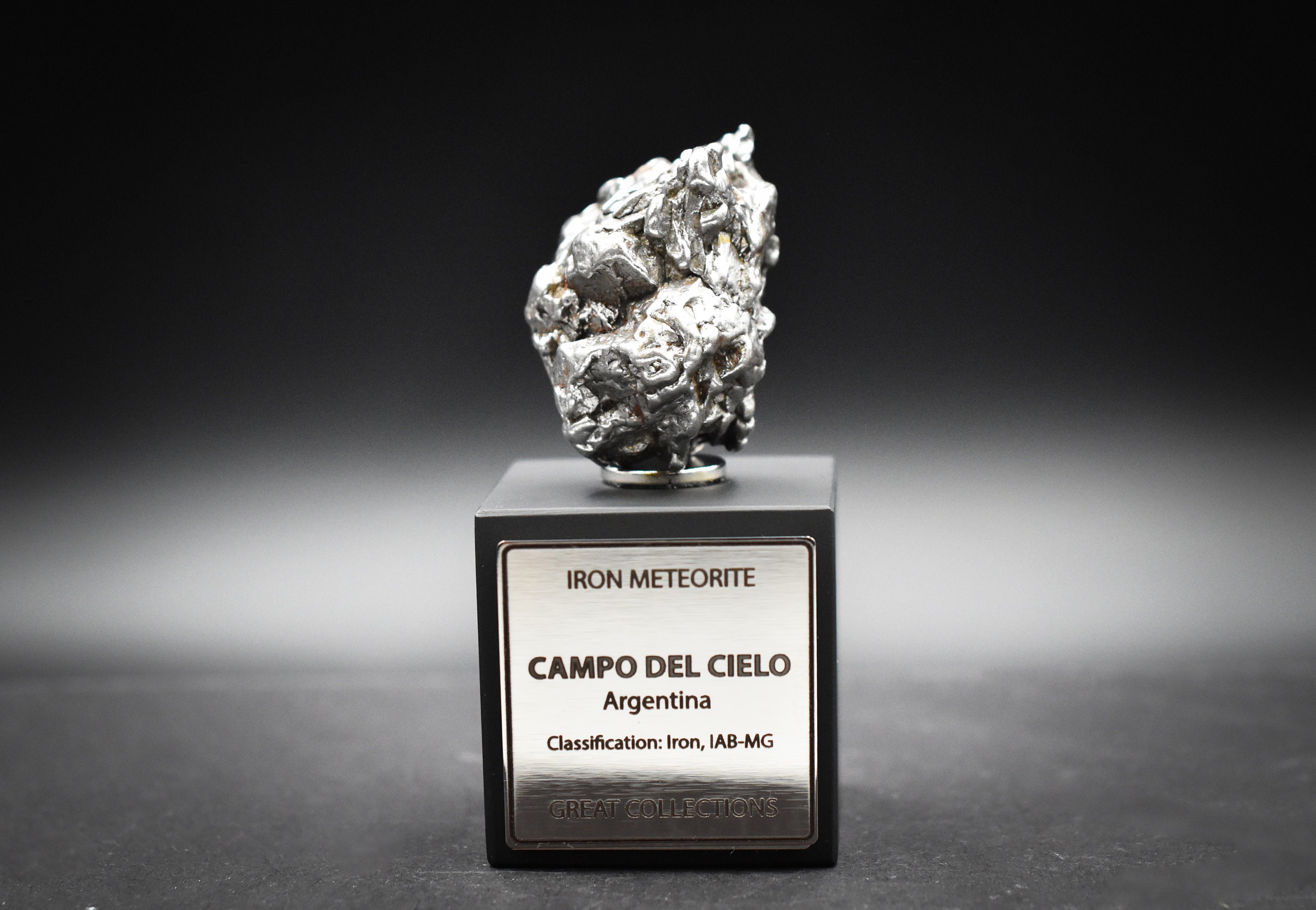 Iron Certificated Meteorite Campo Del Cielo With Stand 10287 Etsy