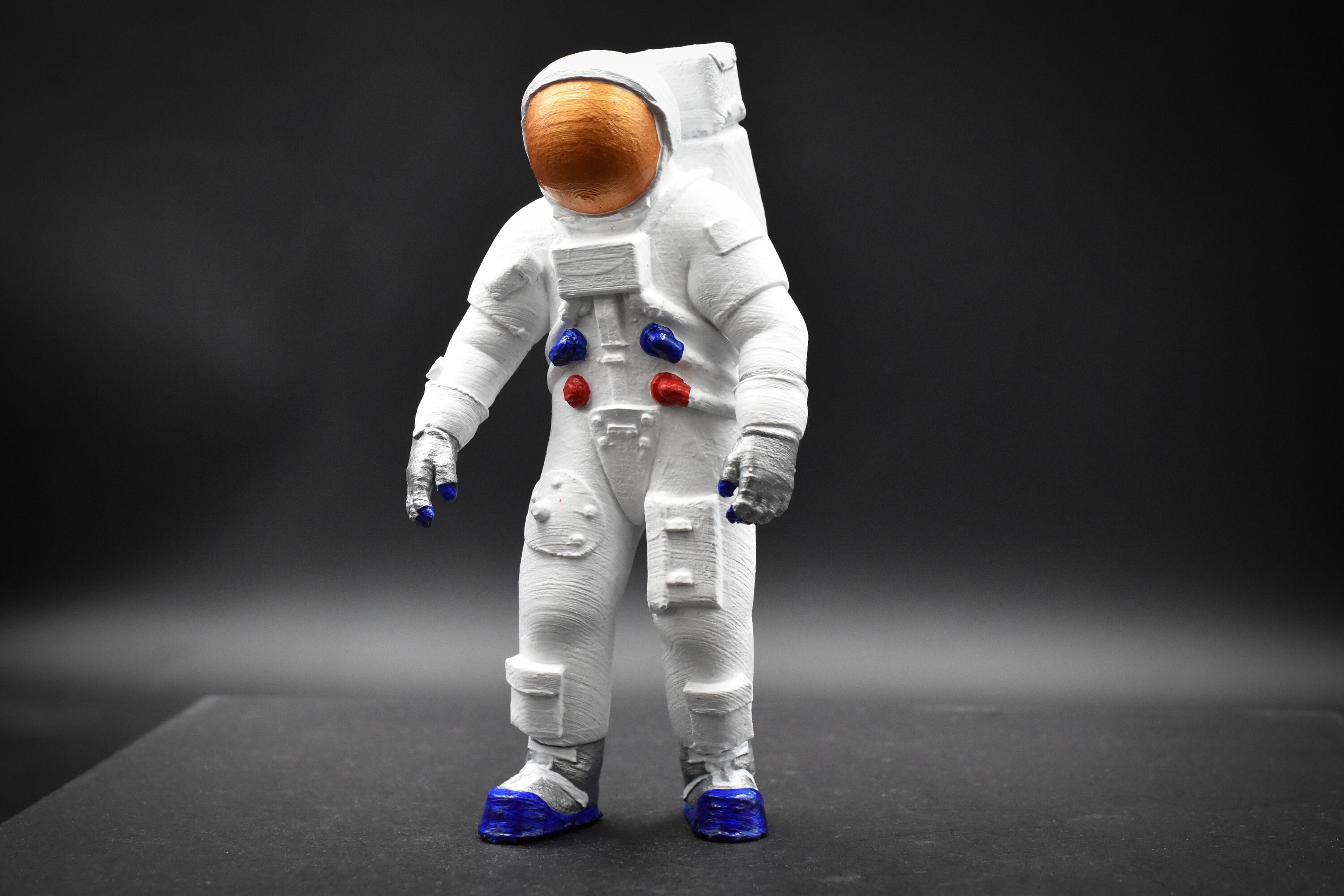 3D Astronaut figure spaceman Acrylic hand painted 3d Etsy