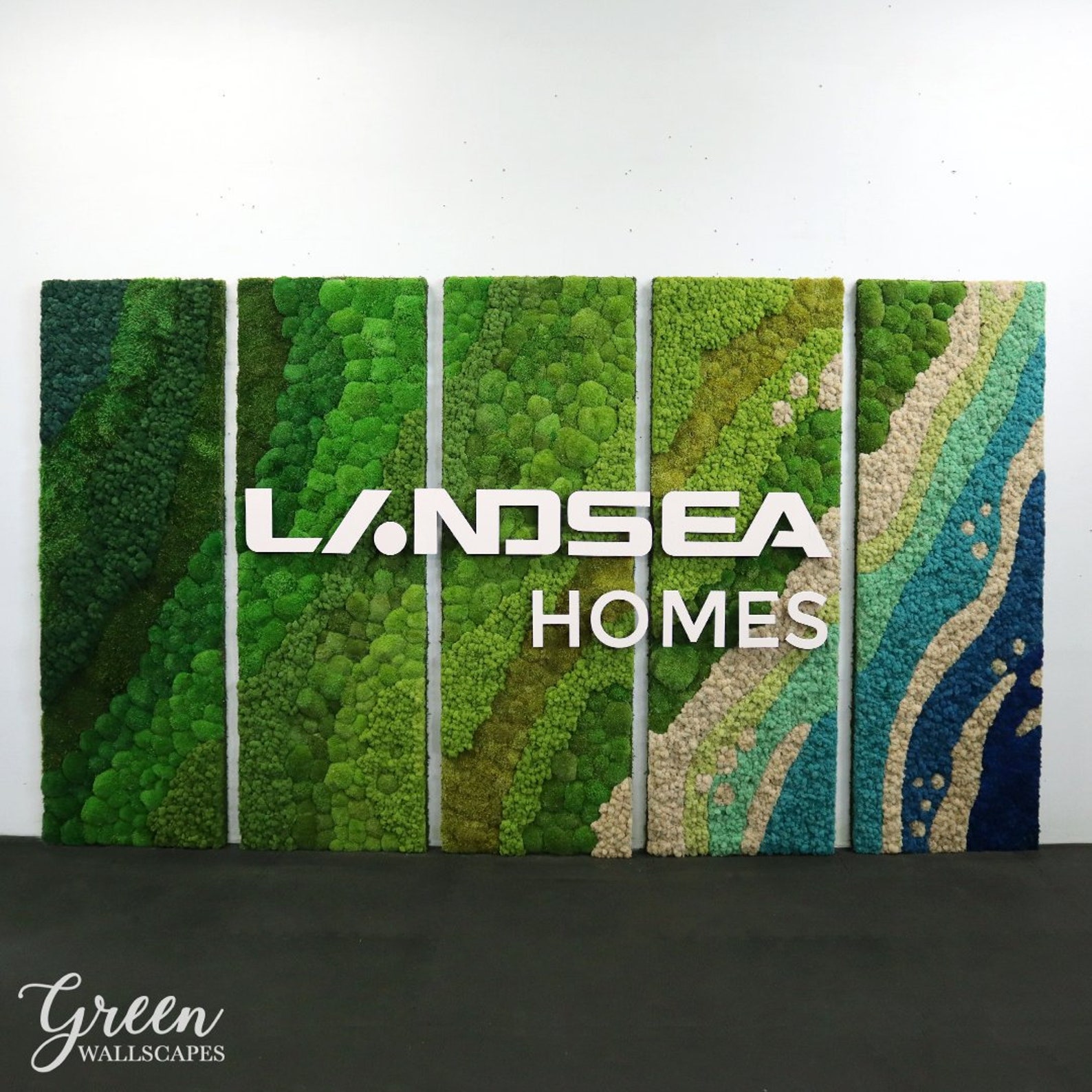 Custom Moss Logo Wall Green Wallscapes Moss Wall Moss Wall With Logo
