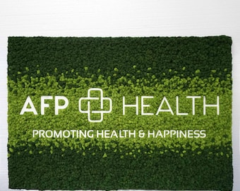 Custom Reindeer Moss Wall Art | Green Wallscapes Logo Design