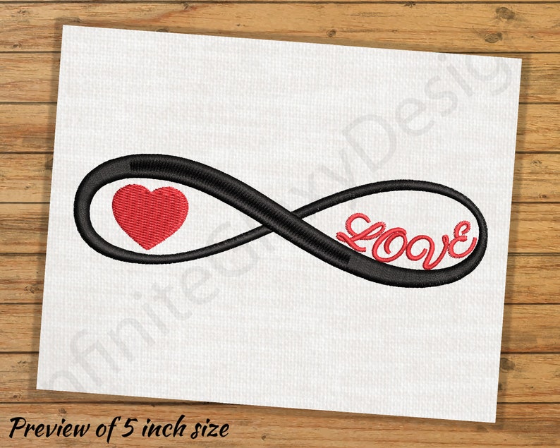 Infinite love embroidery design for machine instant  etsy Infinite love embroidery design for machine instant  etsy