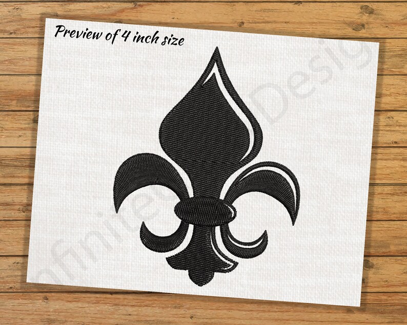 Flor De Lis EMBROIDERY design for machine Instant Download ...