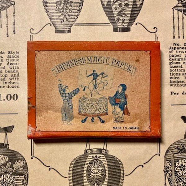 Antique Japanese Magic Paper Penny Toy