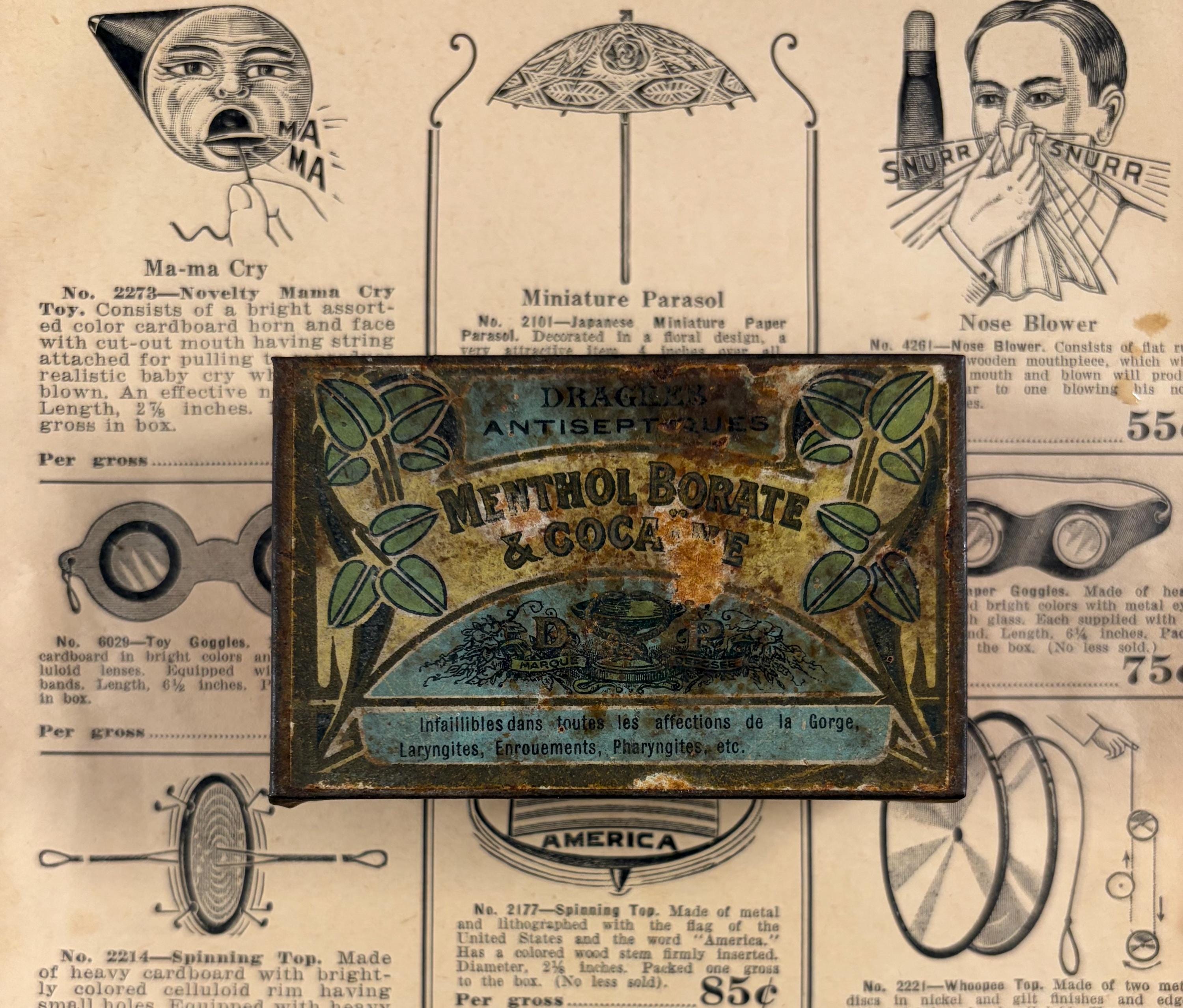 Antique Cocaine Tin - Etsy