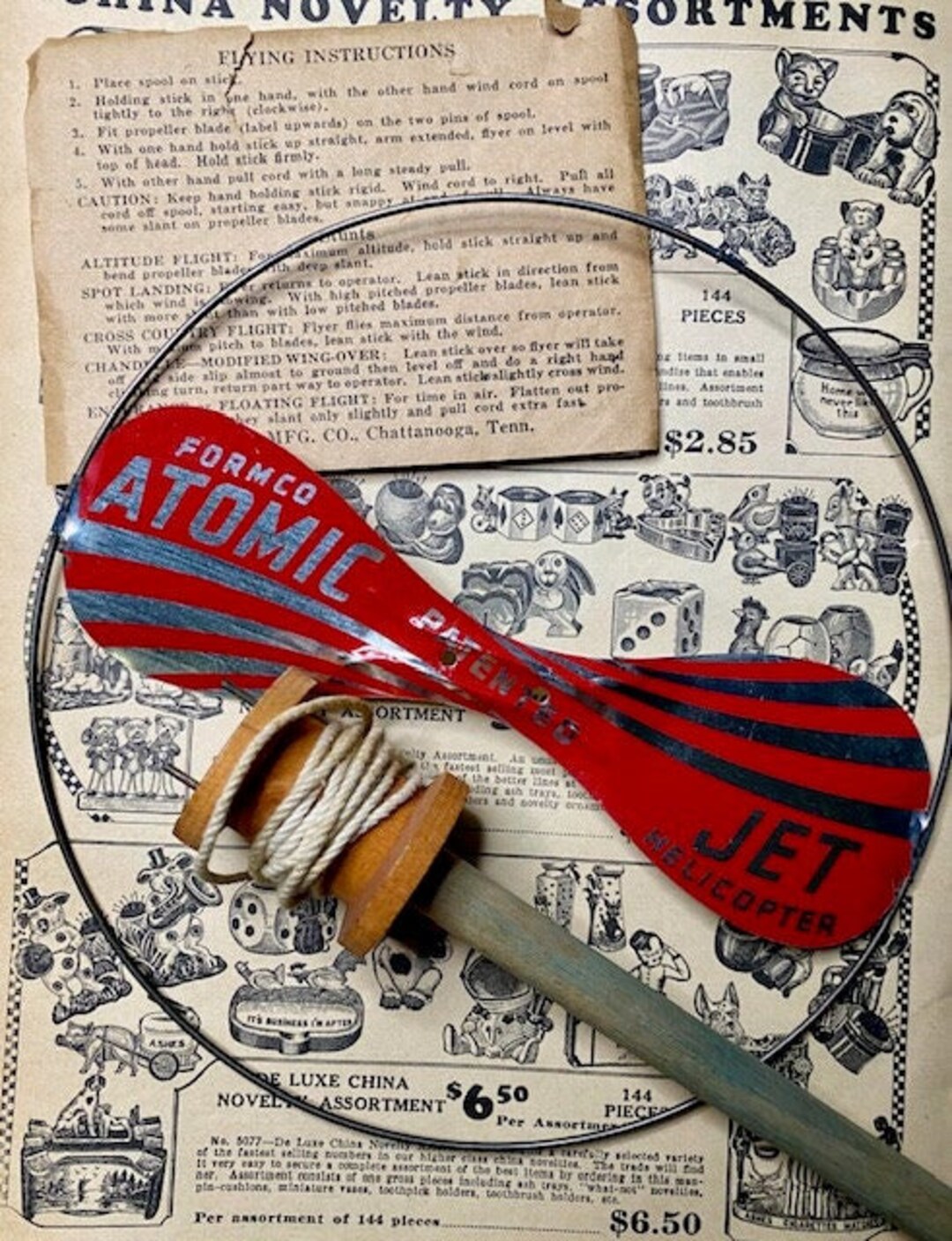 Vintage Formco Atomic Jet Helicopter Flying Toy - Etsy