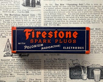 Bujía radiactiva de polonio Firestone MH-40 de 1942