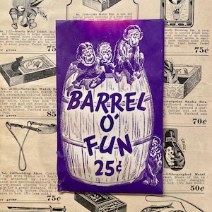 Sealed New Old Stock Barrel O' Fun Mystery Smokers Joke Pack