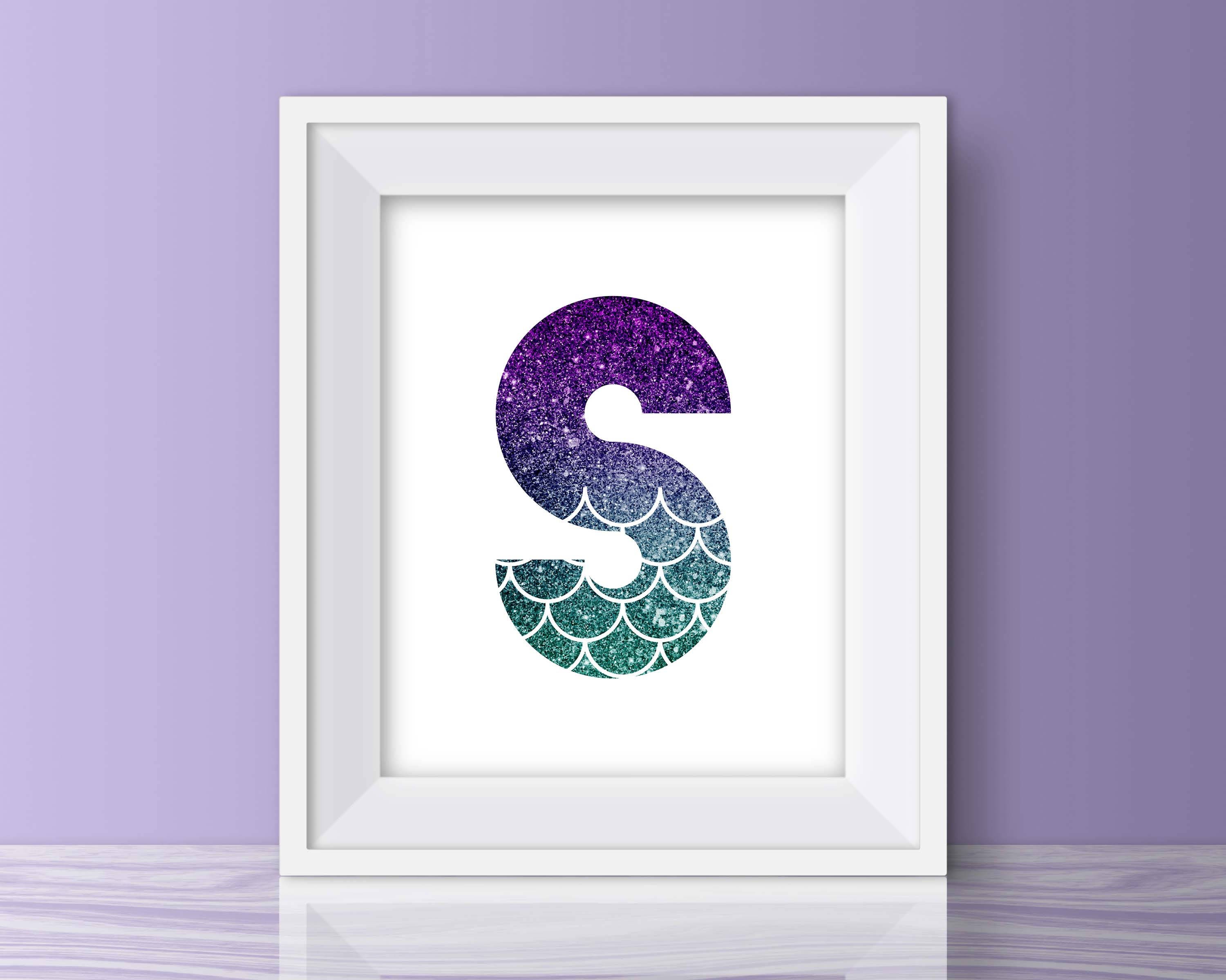 Mermaid Printable Mermaid Wall Art Mermaid Room Mermaid - Etsy