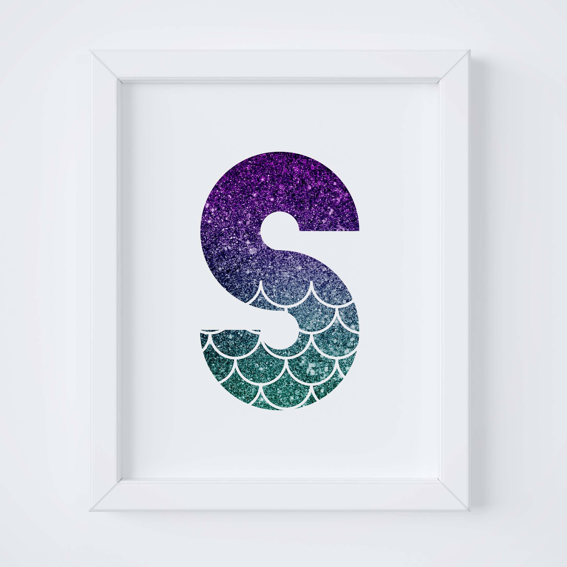 Mermaid Printable Mermaid Wall Art Mermaid Room Mermaid - Etsy