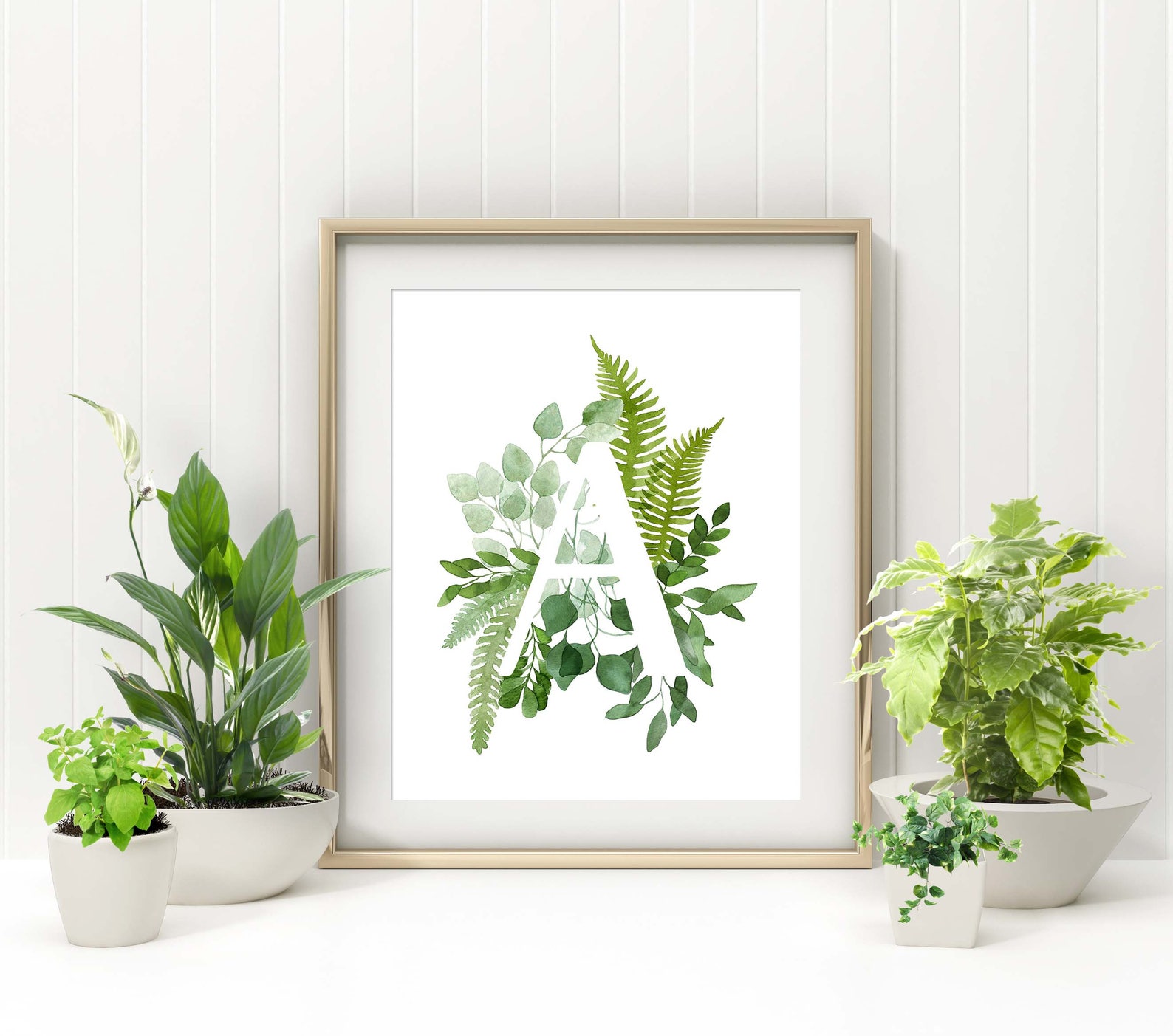 Plant Print Botanical Nursery Decor Leaf Wall Art Nursery Etsy