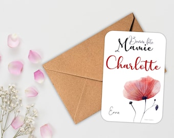 Karte zur Anpassung des Großmuttertags, Happy Birthday Card Granny.