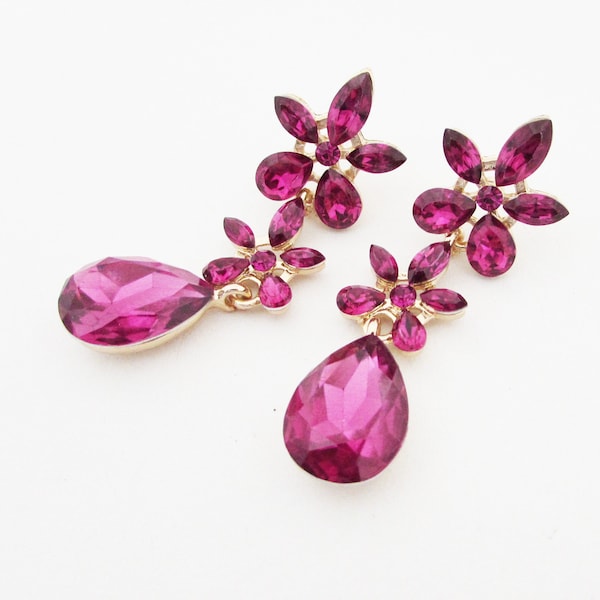 cerise pink headpiece