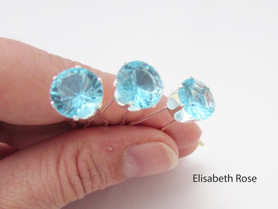 Set Of 3 Blue Hair Pins Aquamarine Blue Wedding Hair Pins 3 Etsy