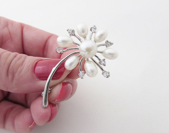 Genuine Freshwater Pearl Wedding Brooch Pearl Brooch for Wedding
