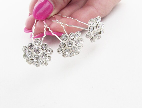 ✨️ Bundle of 3 Jeweled Hair Pins Amazon.com : 60 PCS 3 Shapes Gems Rhinestone Twister Hair  main image 3
