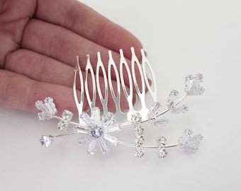 Crystal Wedding Hair Comb, Hair Jewellery for Wedding, Hair Comb for Bride, Clear Rhinestone Hair Accessory for Bride, Head Piece
