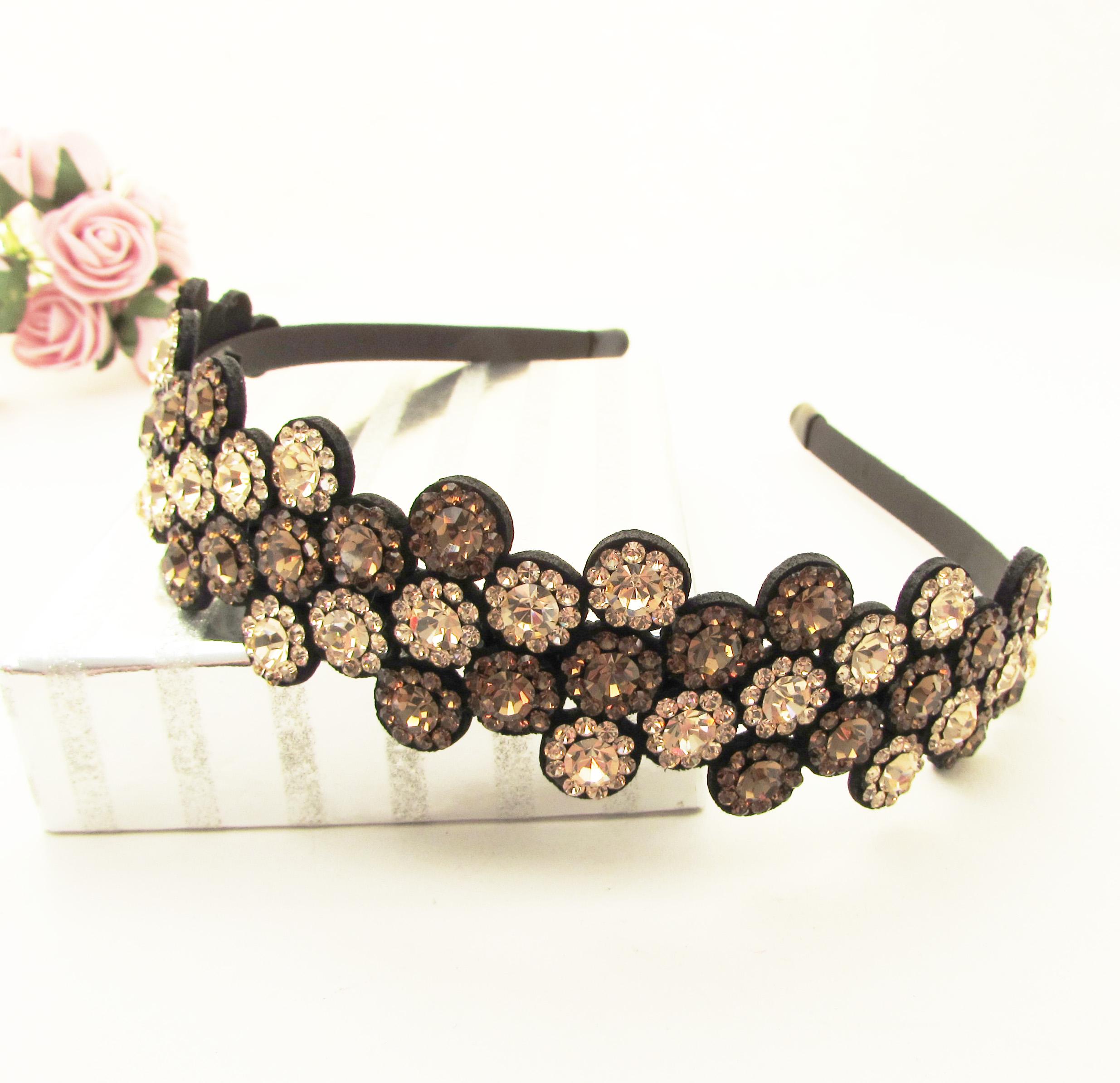 Rhinestone Embellished Headband Champagne New Champagne Headband for Women Hot Pink Champagne Glass  main image 3
