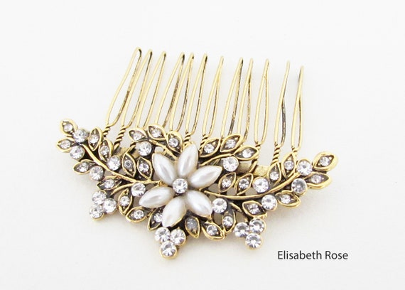 Small gold hair sale comb