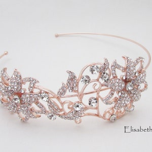 4cm Tall Silver Crystal Side Tiara / Headband - Wedding Princess Queen Crown For Adults