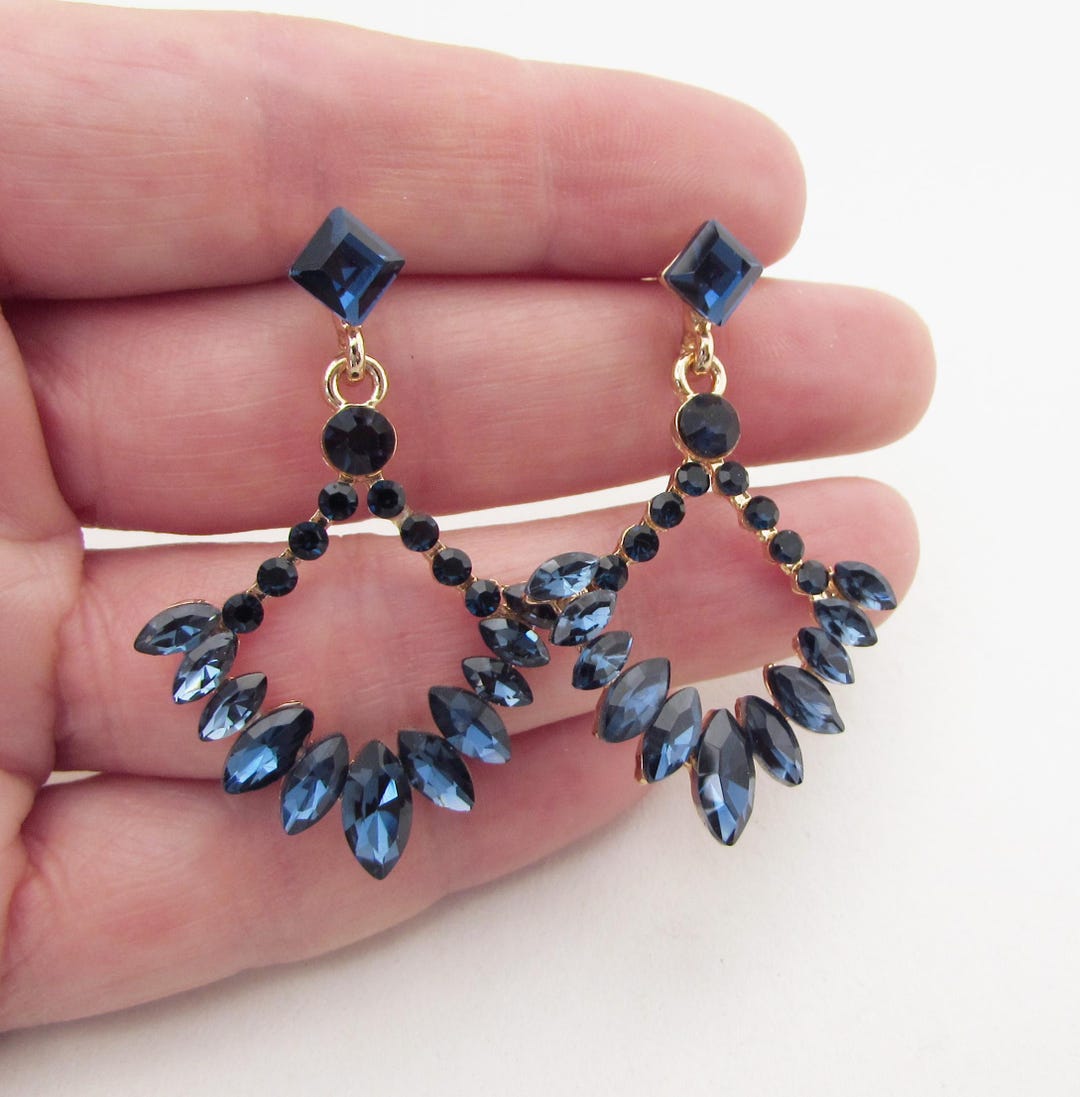 navy-blue-earrings-crystal-earrings-navy-earrings-for-bride