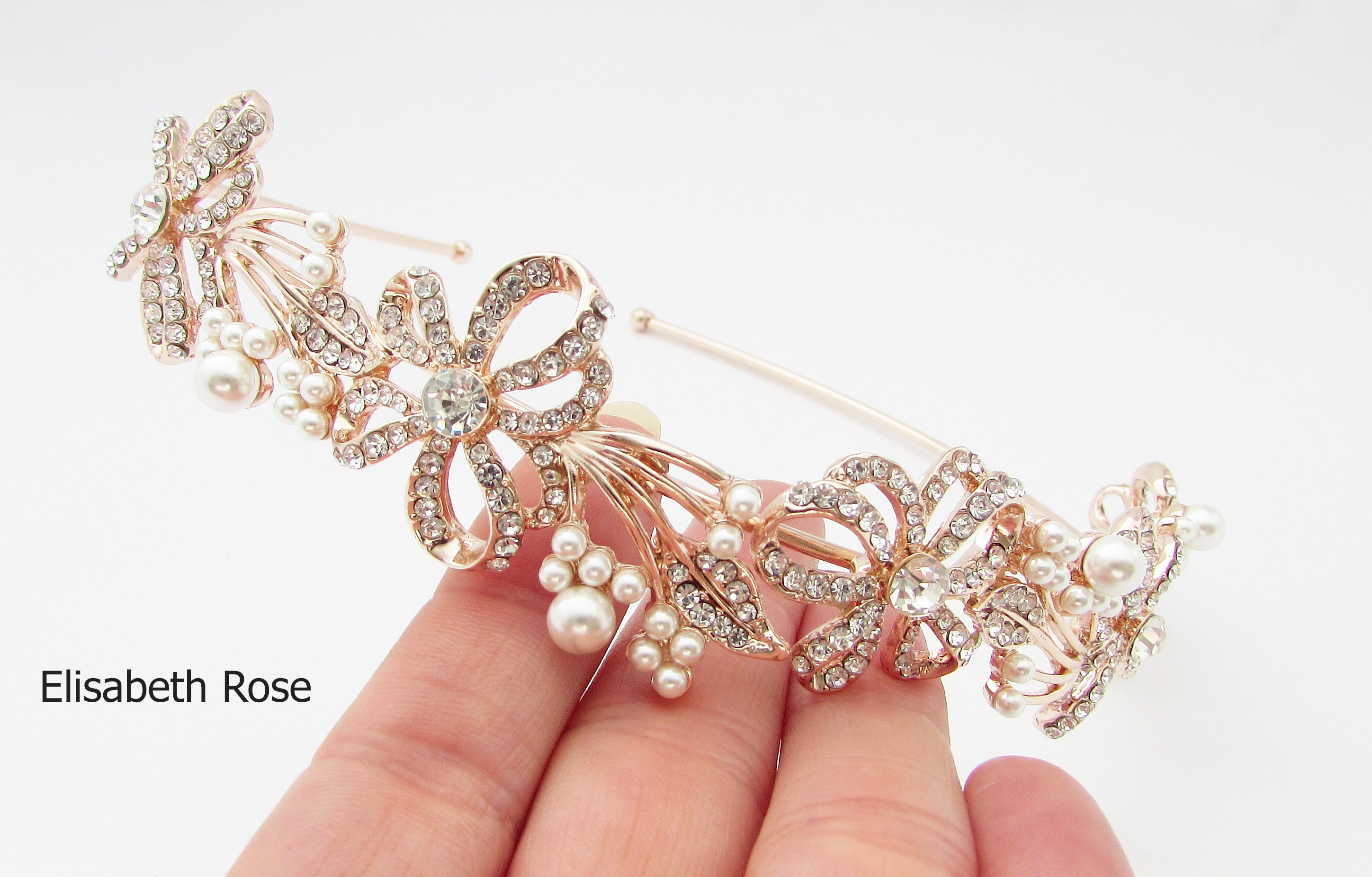 Single Pearl Hairband Grey
