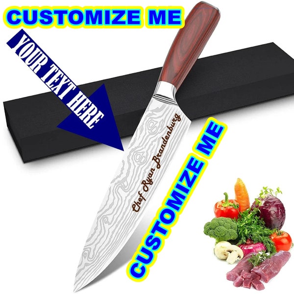 Custom Etched Knife Etsy