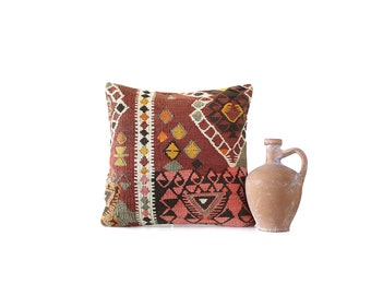 Rust Gray Pillow Aztec Pillow Southwestern pillow | Etsy