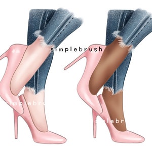 High heels clipart, fashion clipart, hand drawn fashion clipart, high heels illustration, high heels fashion,girl clipart,girl illustrationn