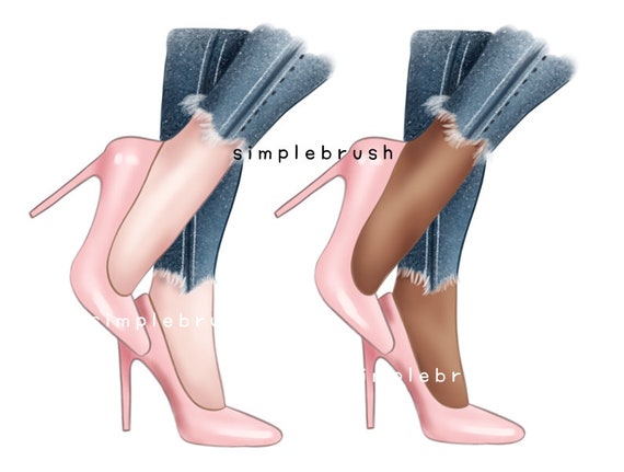 High Heels Clipart Fashion Clipart Hand Drawn Fashion Clipart High Heels Illustration High Heels Fashion girl Clipart girl Illustrationn Etsy Canada
