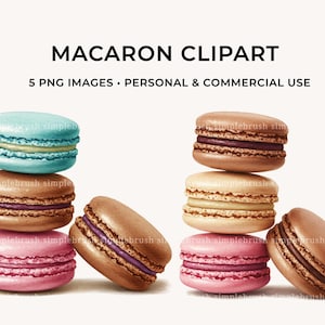 Watercolour macaron clipart, pastel food PNG, cute macaron clipart, macaron clipart, baking clipart, pastry clipart, dessert clipart